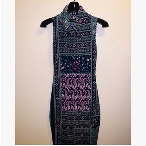 Club L Mock  Neck Bodycon dress (Pattern design)